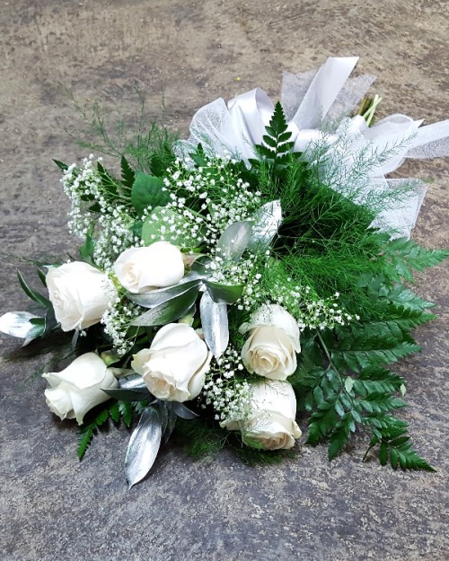 White Rose Presentation & boutonniere